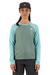 Mons Royale Tarn Merino Shift Wind Jersey in the colour Sage/Burnt Sage with windproof front