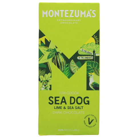 Montezumas Sea Dog - Dark Chocolate with Lime & Sea Salt