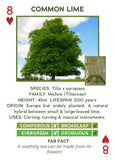 Natures Work - Trees of Europe Playing Cards Common Lime Eight of Hearts