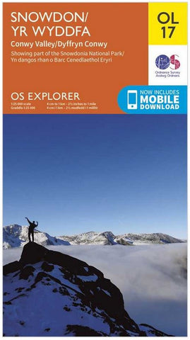 Explorer  OL17 Snowdon/ Yr Wyddfa OS Map 