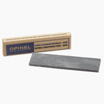 Opinel Sharpening Stone - 10cm showing natural sharpening stone with box packaging.