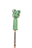Pachamama Handfelted Animal Pencil Topper Frog