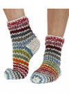 Pachamama Hoxton Stripe Sofa Socks with a raised heel