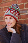 Pachamama Skulk Of Foxes Bobble Beanie on a model