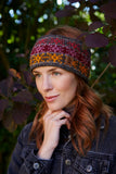 Another Picture of a Pachamama Tintagel Headband (Fine Knit) on a model