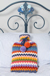 Pachamama Yucatan Hot Water Bottle Cover On  Bed