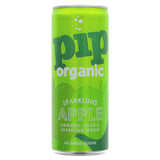 Pip Organic Sparkling Apple 250ml in bright green can