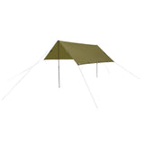 Photo of Robens Tarp 3x3m in colour green showing pole extension set up (Poles not included)