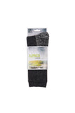 Silverpoint Alpaca Merino Hiker Socks in the colour grey showing packaging