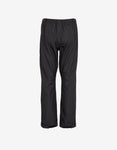 Silverpoint Women's Borrowdale Waterproof Full-Zip Overtrousers in Black viewed from the back