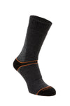 Silverpoint On The Move Boot Sock in the colour Grey with Orange highlights