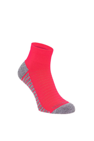 Silverpoint Pace Ankle Running Socks in the colour Fuchsia