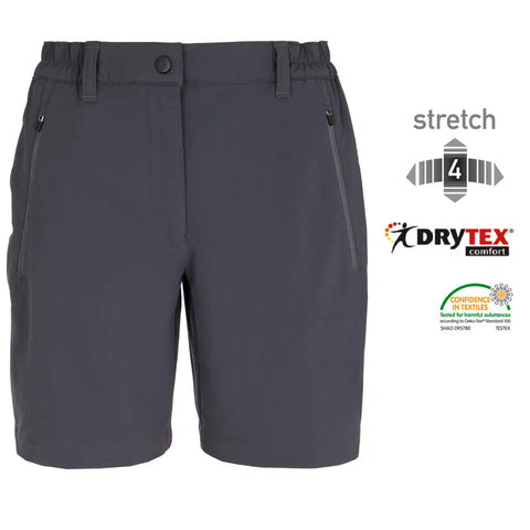 Silverpoint Womens Bowness Shorts in the colour graphite