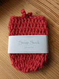 Sach Sebon - Soap Sock in raspberry