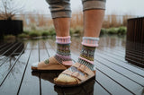 Solmate Lilac Crew Socks birkenstock and lilac socks