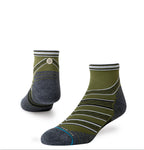 Stance Conflicted Quarter run socks in green