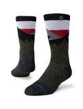Stance Divide Crew Hiking Socks in the colour Green