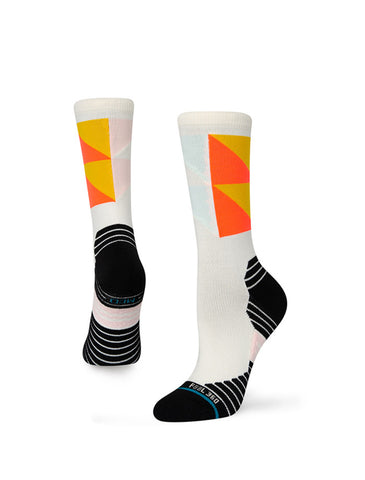 Stance Montalvo Mid Crew Sock in the colour Off-White
