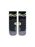 Stance Serrano Quarter Run Socks in the colour Black showing the top side of the socks