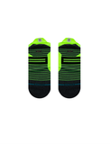 Stance Ultra Tab Socks in the colour Neon Green shown flat from the underside.