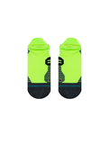 Stance Ultra Tab Socks in the colour Neon Green shown flat from the topside.