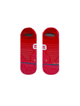 Stance Versa Tab Sock in the colour red showing the top side of the socks
