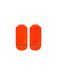 Stance Zone Tab Ultralight Running Socks in the colour Neon Coral showing the top side of the socks