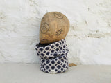 Little Brown Bird Company Welsh Tapestry Snood in the colour Blueberry which is like a dark purple