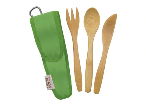 To-Go Ware Bamboo Kids Utensil Set in Kiwi