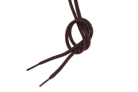 A pair of Tobby Laces Outdoor Round 220cm laces in brown