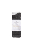 Vicuna Alpaca Highland Socks in Anthracite colour in size Large showing the packaging