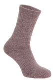 Vicuna Alpaca Midweight Socks in the colour Rock Rose