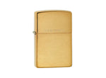 Zippo Lighter in Brushed Solid Brass