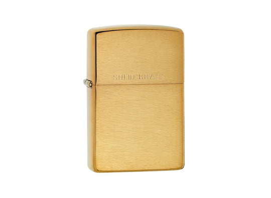 Zippo Lighter - Brushed Solid Brass – Rumdoodles Zippo Lighter - Brushed Solid Brass – Rumdoodles
