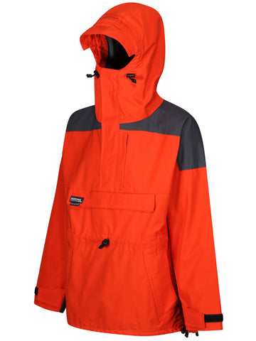 Hilltrek Liathach CV Double Ventile In Blaze Charcoal Zipped Up, Side View